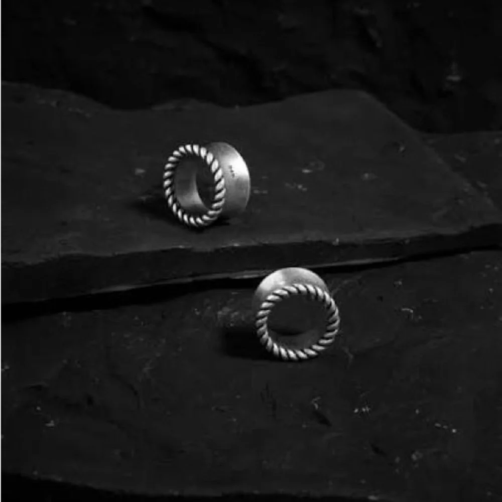 Ask & Embla Reverie Rope Tunnels 10mm/00G Silver NWOT - Picture 2 of 3